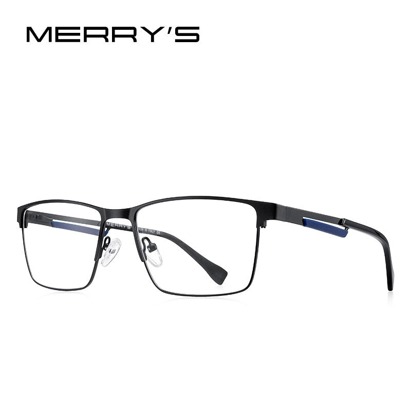 MERRYS DESIGN Men Luxury Glasses Frame Business Style Titanium Alloy Square Frames Myopia Prescription Eyeglasses S2152