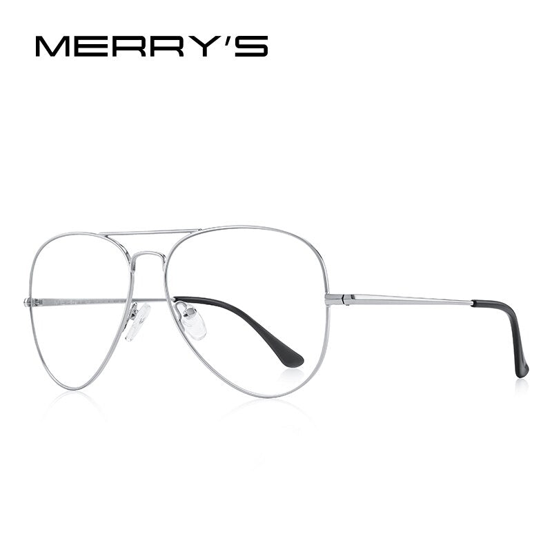 MERRYS DESIGN Men Classic Pilot Glasses Frame Women Fashion Myopia Prescription Glasses Frames Optical Eyewear S2489