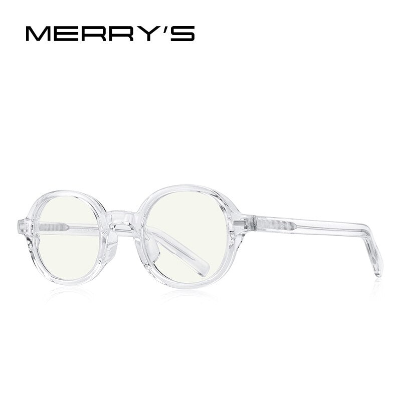 MERRYS DESIGN Retro Oval Ray Blue Light Blocking Glasses For Men Women Vintage Anti-Blue Light Gaming Computer Glasses S2302FLG