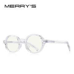 MERRYS DESIGN Retro Oval Ray Blue Light Blocking Glasses For Men Women Vintage Anti-Blue Light Gaming Computer Glasses S2302FLG