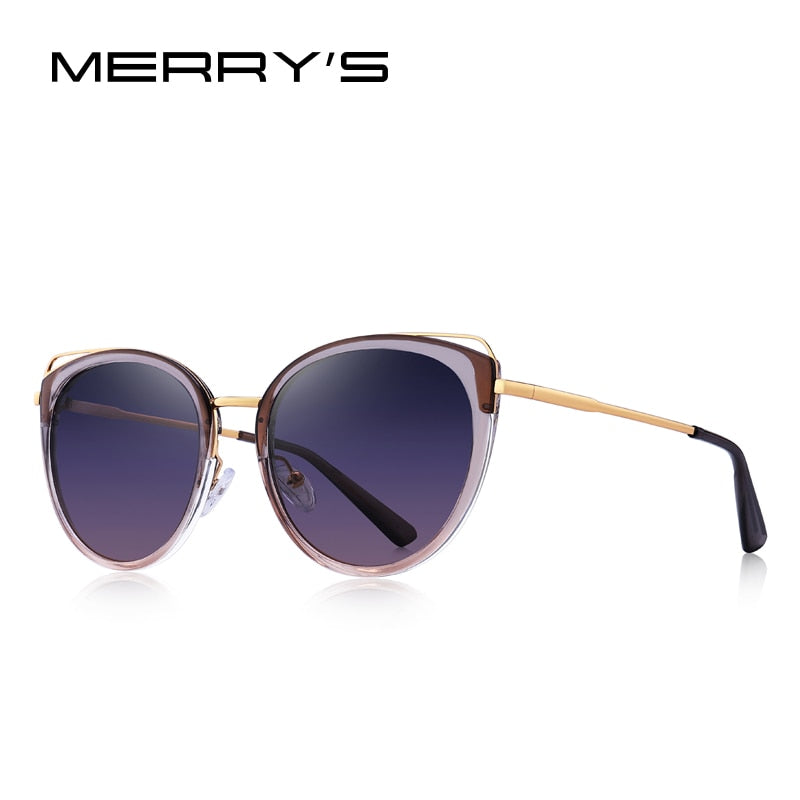 MERRYS DESIGN Women Luxury Brand Cat Eye Sunglasses Ladies Fashion Polarized Sun glasses UV400 Protection S6139