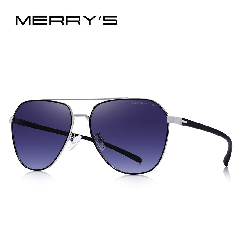MERRYS DESIGN Men Classic Pilot Sunglasses Aviation Frame HD Polarized Sunglasses For Driving TR90 Legs UV400 Protection S8057
