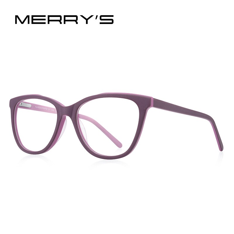 MERRYS DESIGN Girl Blue Ray Light Blocking Acetate Glasses Frames Kids Cat Eye Eyewear Children Optical Eyeglasses S7806FLG