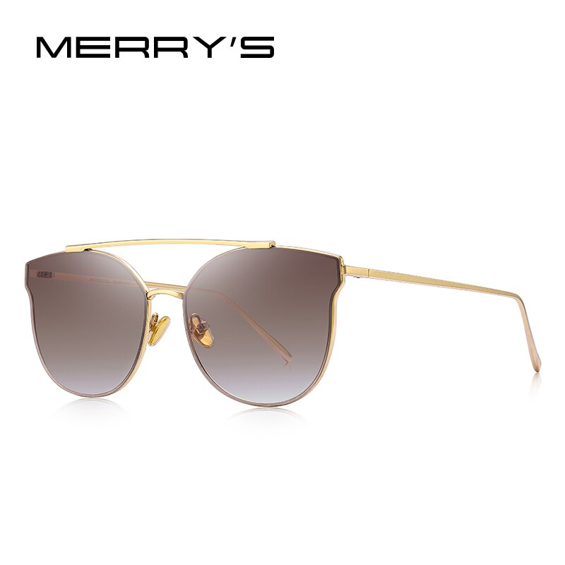 MERRYS DESIGN Women Luxury Brand Cat Eye Sunglasses Ladies Fashion Twin-Beams Sun glasses UV400 Protection S8089N