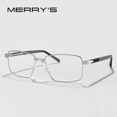MERRYS DESIGN Men Classic Titanium Alloy Optical Glasses Frames Square Eyeglasses Male Luxury Brand Glasses Frames  S2093