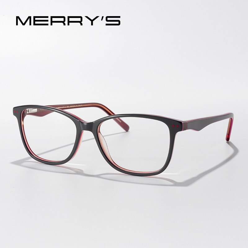 MERRYS DESIGN Anti Blue Ray Light Blocking Glasses For Girls Cat Eye Computer Glasses Acetate Glasses Frames S7544FLG