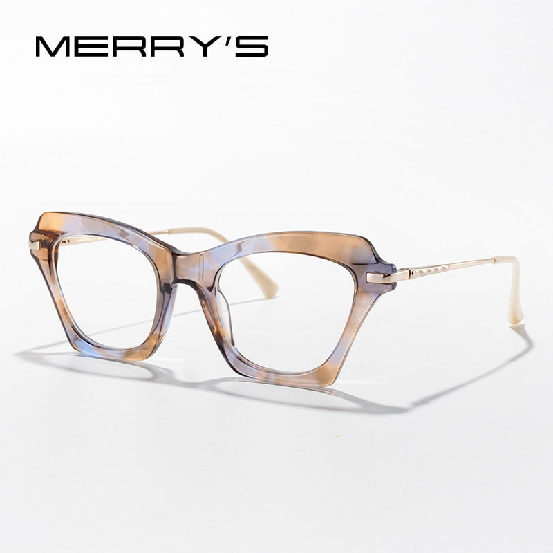 MERRYS DESIGN Women Cat Eye Glasses Frames Retro Oversized Optics Frame Acetate Eyewear Optical Glasses Frames S2426