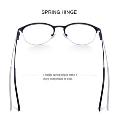 MERRYS DESIGN Unisex Fashion Trending Oval Glasses Frame Men/Women Myopia Prescription Half Optical Eyeglasses S2042