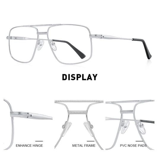 MERRYS DESIGN Men Classic Titanium Alloy Optical Glasses Frames Square Eyeglasses Male Ultralight Square S2423