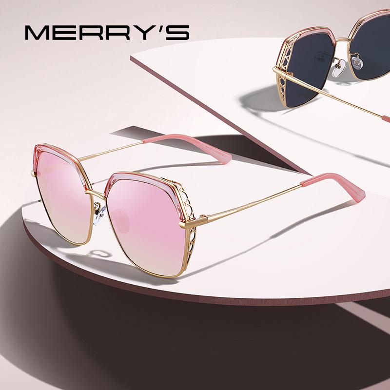 MERRYS DESIGN Women Luxury Square Polarized Sunglasses Ladies