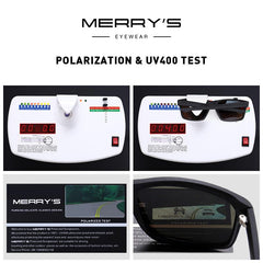 MERRYS DESIGN Men Classic Polarized Sunglasses Male Sport Fishing Shades Spuare Mirror Eyewear UV400 Protection S3012