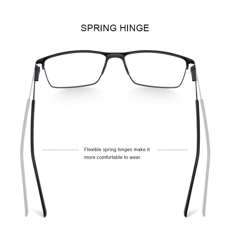 MERRYS DESIGN Men Titanium Alloy Glasses Frame Business Style Male Square Ultralight Eye Myopia Prescription Eyeglasses S2170