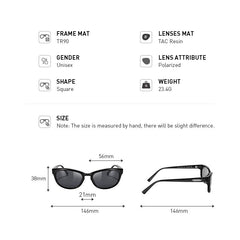 MERRYS DESIGN Sport Polarized Sunglasses For Men Women Rectangle Outdoor Climbing Driving, Fishing Sunglasses UV400 S8326
