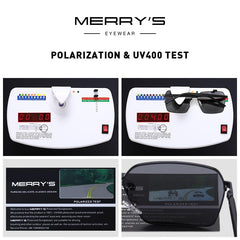 MERRYS DESIGN Men Classic Luxury Brand Square Sunglasses HD Polarized Sun glasses For Driving TR90 Legs UV400 Protection S8311