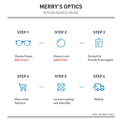 MERRYS Anti Blue Light Blocking Lens A1 Series Anti-reflective Optical Prescription Aspheric Glasses Lenses Myopia Hyperopia