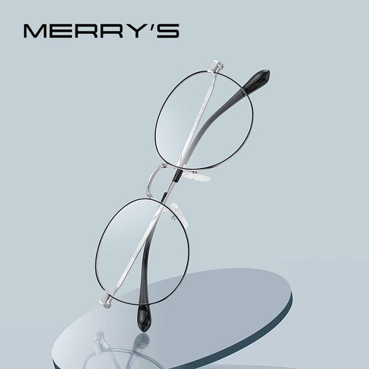 MERRYS DESIGN Retro Oval Glasses frames For Men Women Ultralight Eyewear Vintage Prescription Eyeglasses Optical Frame S2137
