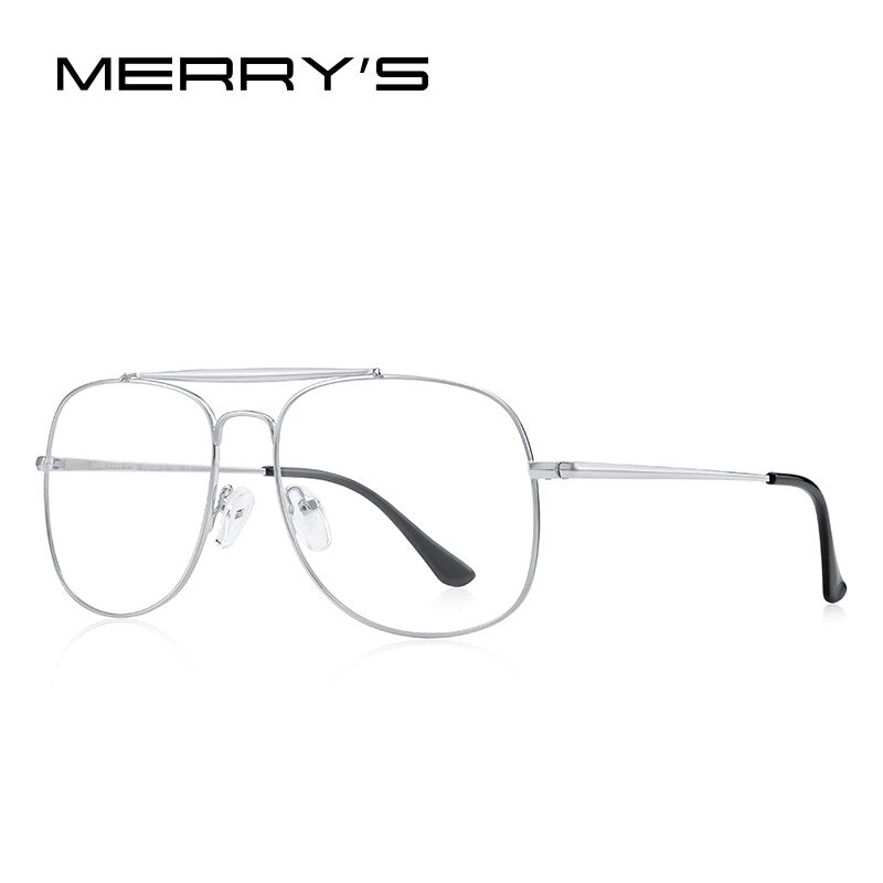 MERRYS DESIGN Men Classic Square Glasses Optics Frame Women Double Beam Prescription Glasses Frames Optical Eyewear S2389