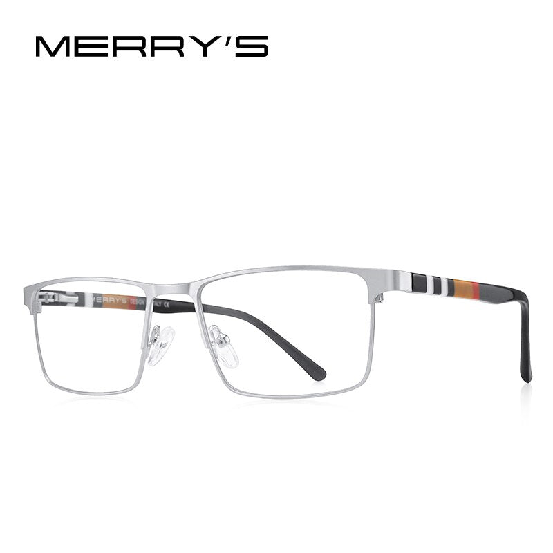 MERRYS DESIGN Men Titanium Alloy Square Glasses Frame Business
