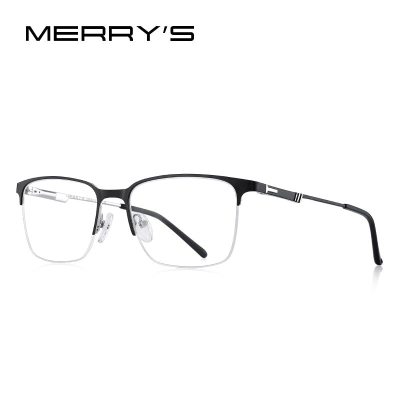 MERRYS DESIGN Men Titanium Alloy Glasses Frame Optical Frame Business Style Myopia Prescription Eyeglasses S2178