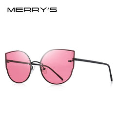 MERRYS DESIGN Women Fashion Cat Eye Sunglasses Rimless Frames Ladies Luxury Brand Trending Sun glasses UV400 Protection S8099N