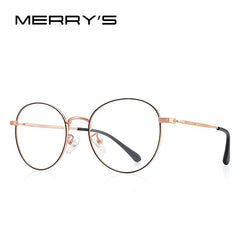 MERRYS DESIGN Retro Oval Glasses frames For Men Women Ultralight Eyewear Vintage Prescription Eyeglasses Optical Frame S2137