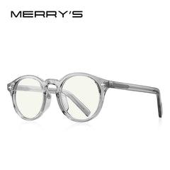 MERRYS DESIGN Retro Oval Ray Blue Light Blocking Glasses For Men Women Anti-Blue Light Round Transpare Glasses S2303