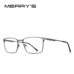 MERRYS DESIGN Men Luxury Alloy Optics Glasses Frames Male Square Ultralight Myopia Prescription Glasses Business Style S2119