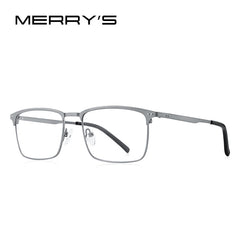 MERRYS DESIGN Men Pure Titanium Glasses Frame Business Style Male Square Ultralight Eye Myopia Prescription Eyeglasses S2263