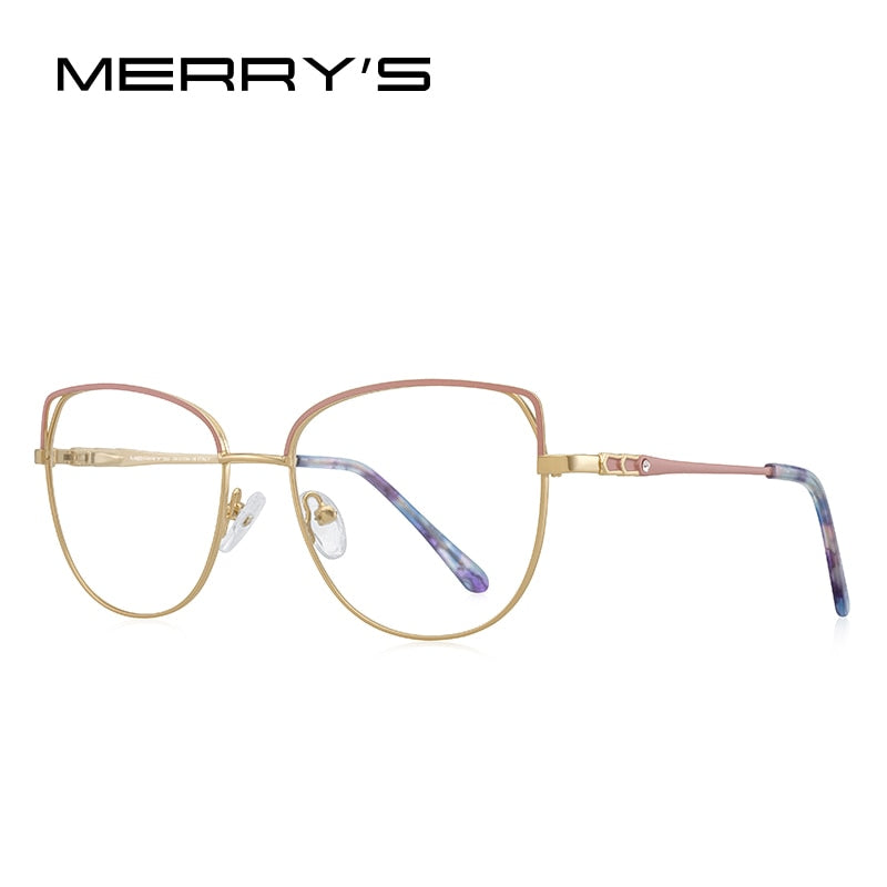MERRYS DESIGN Women Classic Retro Glasses Frame Cat Eye Fashion Glasses Myopia Prescription Eyeglasses S2704