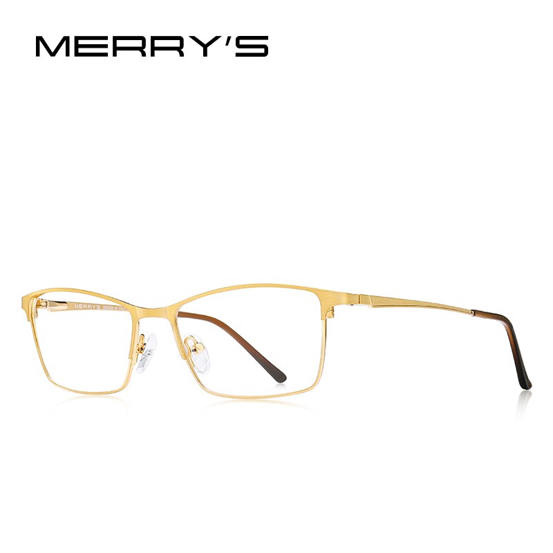 MERRYS DESIGN Men Luxury Titanium Alloy Optics Glasses Male Ultralight Eye Myopia Hyperopia Prescription Eyeglasses S2041