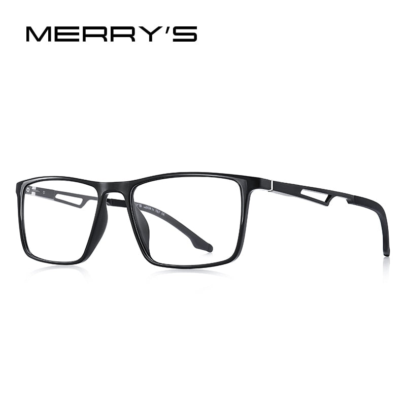 MERRYS DESIGN Men Sport Glasses Frame Myopia Prescription Eyeglasses Acetate Frame Aluminum Temple With Silicone Legs S2270