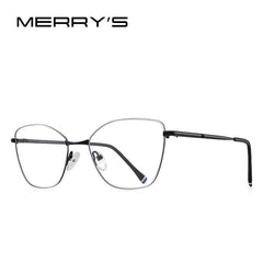 MERRYS DESIGN Women Classic Retro Glasses Frame Ultralight Titanium Alloy Fashion Glasses Myopia Prescription Eyeglasses S2604
