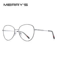 MERRYS DESIGN Women Classic Titanium Alloy Retro Fashion Oval Glasses Frames Luxury Frame Eyeglasses Ultralight Frame S2702