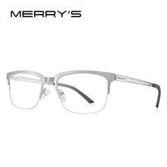MERRYS DESIGN Classic Men Titanium Alloy Optical Glasses Frames Male Ultralight Square Myopia Prescription Eyeglasses S2183