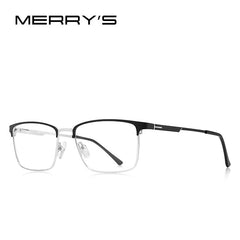 MERRYS DESIGN Men Luxury Alloy Optics Glasses Frames Male Square Ultralight Myopia Prescription Glasses Business Style S2119