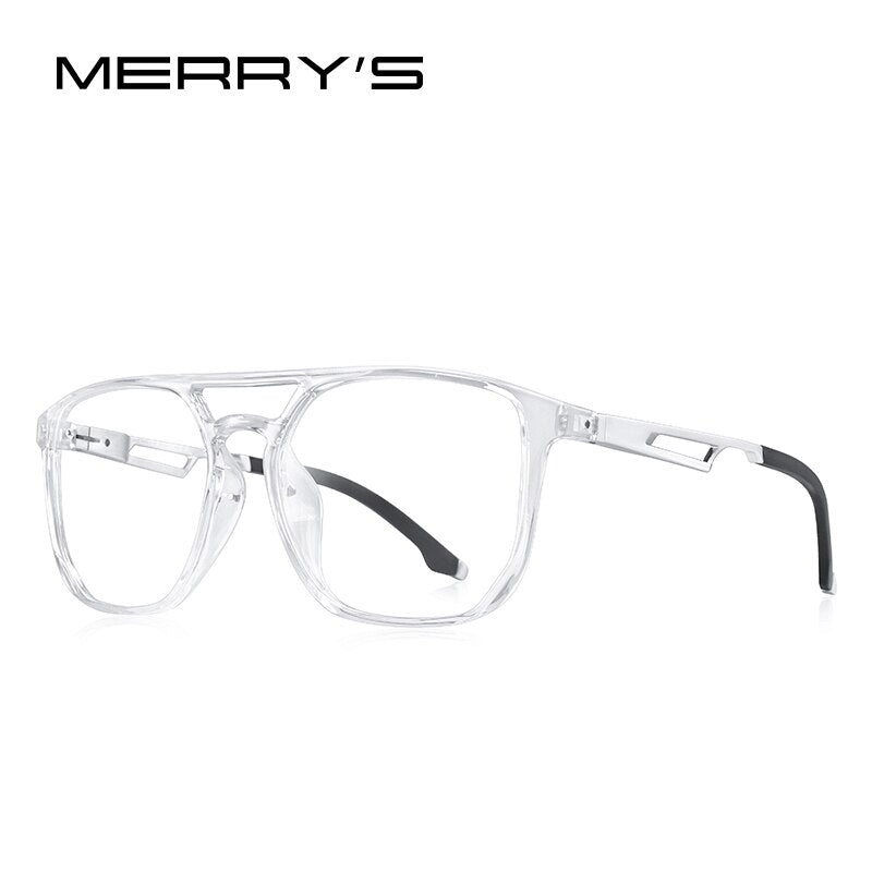 MERRYS DESIGN Men Sport Glasses Frame Aluminum Temple With Silicone Legs Myopia Prescription Eyeglasses S2101
