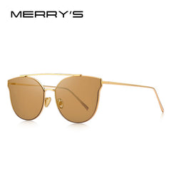 MERRYS DESIGN Women Luxury Brand Cat Eye Sunglasses Ladies Fashion Twin-Beams Sun glasses UV400 Protection S8089N