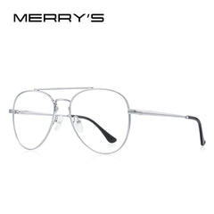 MERRYS DESIGN Classic Pilot Glasses Frame For Men Women Fashion Myopia Prescription Glasses Frames Optical Eyewear S2413