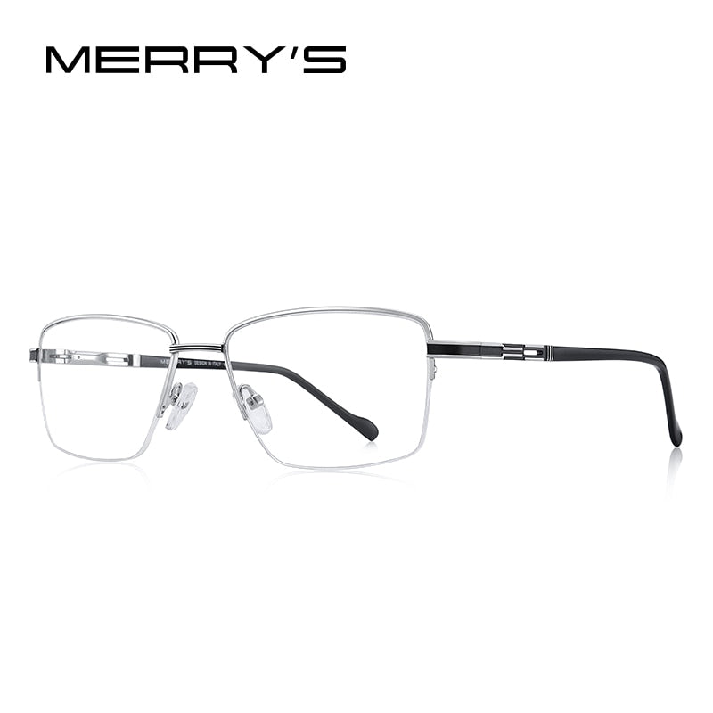 MERRYS DESIGN Men Alloy Optical Glasses Frame Myopia Prescription Eyeglasses Half Optical Frame Business Style S2208