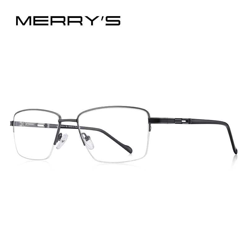 MERRYS DESIGN Men Alloy Optical Glasses Frame Myopia Prescription Eyeglasses Half Optical Frame Business Style S2208