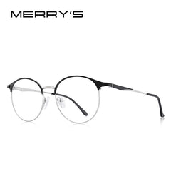 MERRYS DESIGN Women Luxury Titanium Alloy Optics Glasses Frames Vintage Ultralight Myopia Prescription Eyeglasses S2169