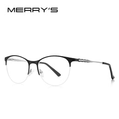 MERRYS DESIGN Women Fashion Trending Cat Eye Glasses Half Frame Ladies Eyewear Myopia Prescription Optical Eyeglasses S2004