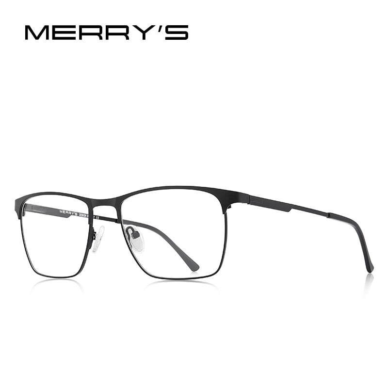 MERRYS DESIGN Men Luxury Titanium Alloy Optics Glasses Frames Male Square Ultralight Myopia Prescription Eyeglasses S2118