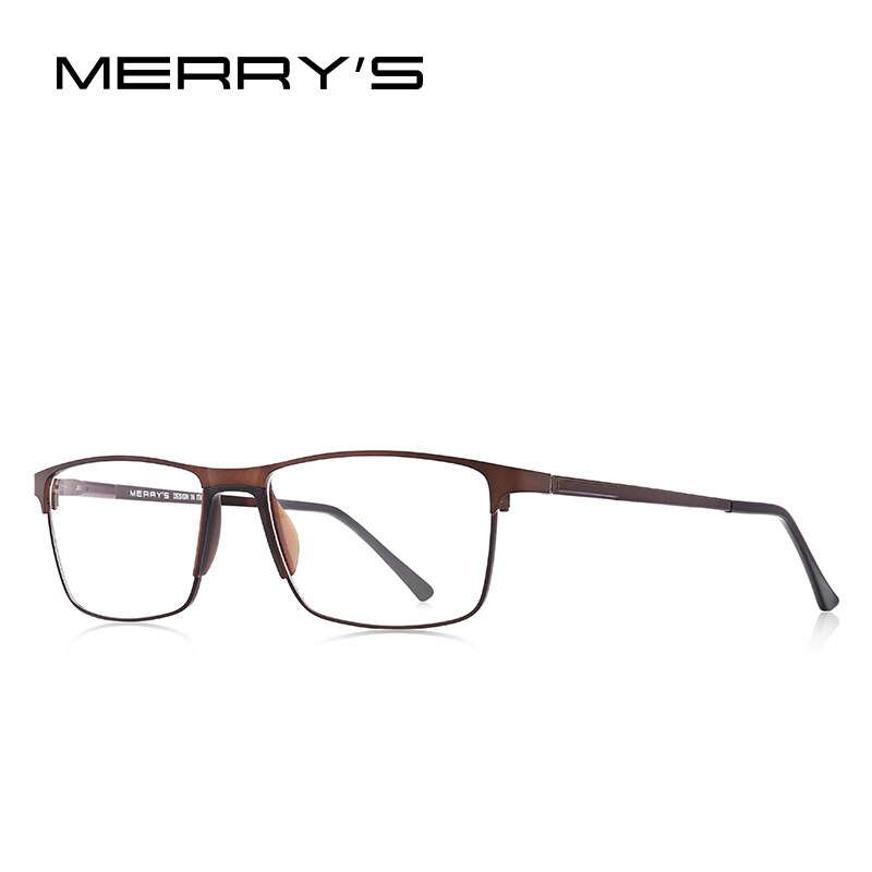 MERRYS DESIGN Men Fashion Alloy Optics Glasses Frames Student Square Ultralight Myopia Prescription Glasses S2037