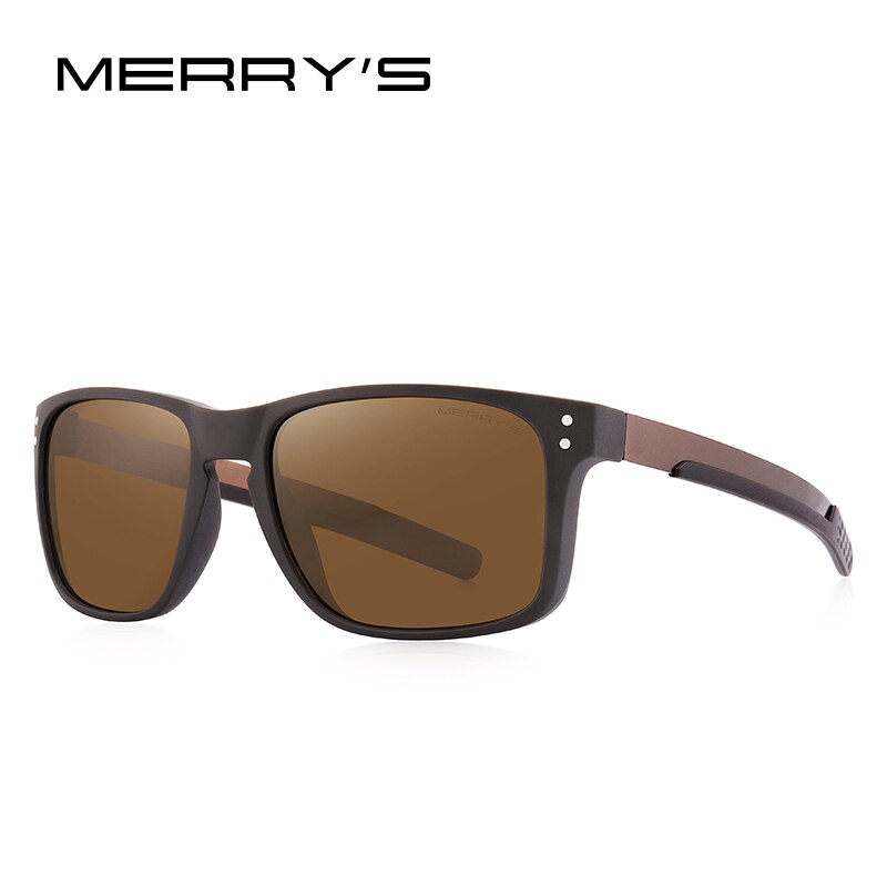 MERRYS DESIGN Men Spuare Polarized Sunglasses Male Driving Shades Alloy TR90 Flexible Legs UV400 Oculos S3117