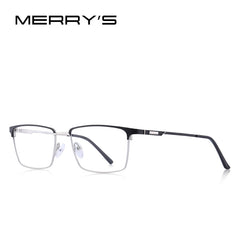 MERRYS DESIGN Men Titanium Alloy Glasses Frame Ultralight Eye Myopia Prescription Eyeglasses Male Optical Frame S2045