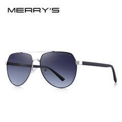 MERRYS DESIGN Men Classic Pilot Sunglasses Aviation Frame HD Polarized Sunglasses For Driving TR90 Legs UV400 Protection S8188