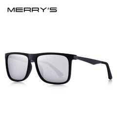 MERRYS DESIGN Men Classic Square Polarized Fishing Sunglasses Outdoor Sports Male Eyewear Aluminum Legs UV400 Protection S8250N