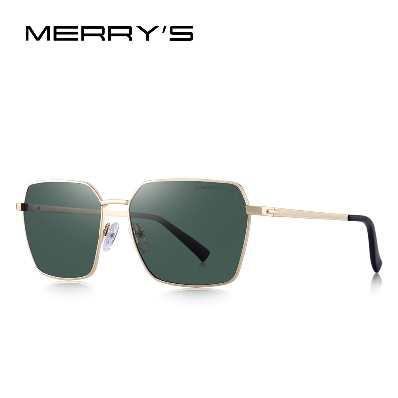 MERRYS DESIGN Men Classic Rectangle Sunglasses Aviation Frame HD Polarized Sun glasses For Men Driving UV400 Protection S8320