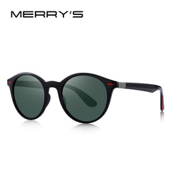 MERRYS DESIGN Men Women Classic Retro Rivet Polarized Sunglasses TR90 Legs Lighter Design Oval Frame UV400 Protection S8126